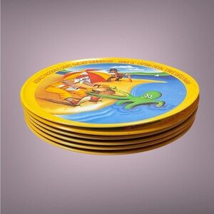 6 Ronald McDonald Plates, Vintage 1977